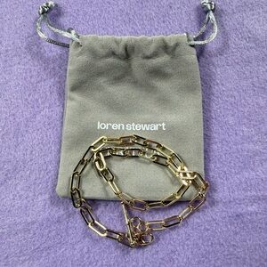 Loren Stewart Gold tone Double Wrap bracelet.